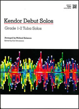 Kendor Debut Solos Tuba Book with Online Audio cover